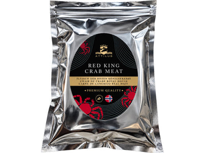 Carne de cangrejo real rojo
